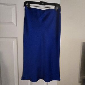 Skies Are Blue Vibrant Blue Pencil Skirt